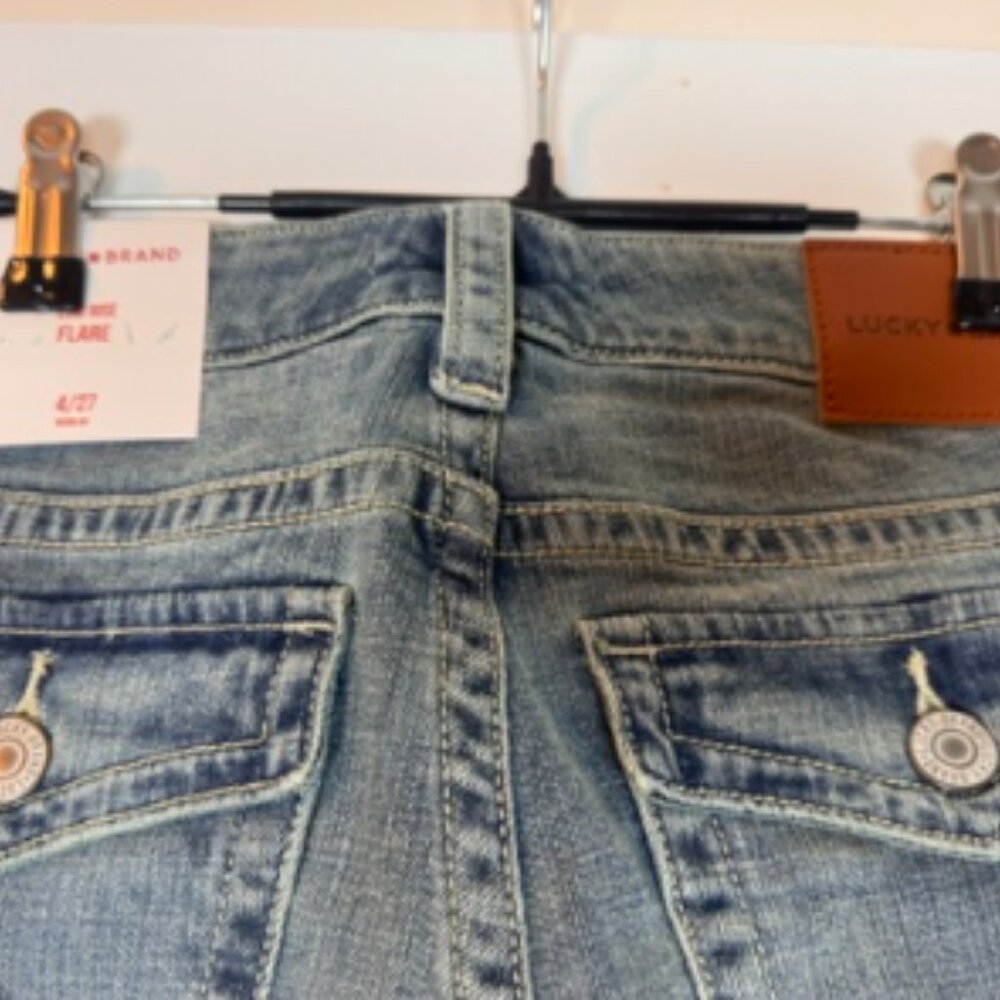 NWT Lucky Jeans Low Rise Flare 4/27 R - Picture 4 of 5